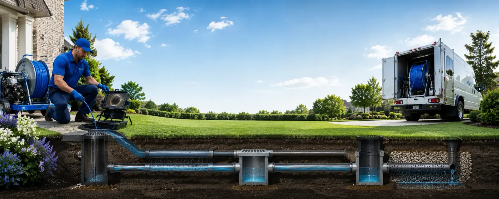 Outdoor drain cleaning information for Ogden, KS